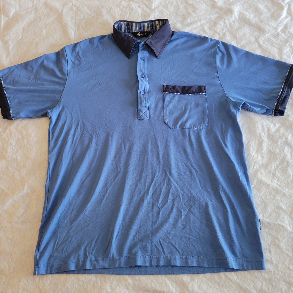 Gabicci Men's Polo Size L Blue